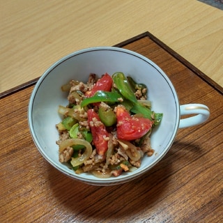 野菜の刺身醤油炒め